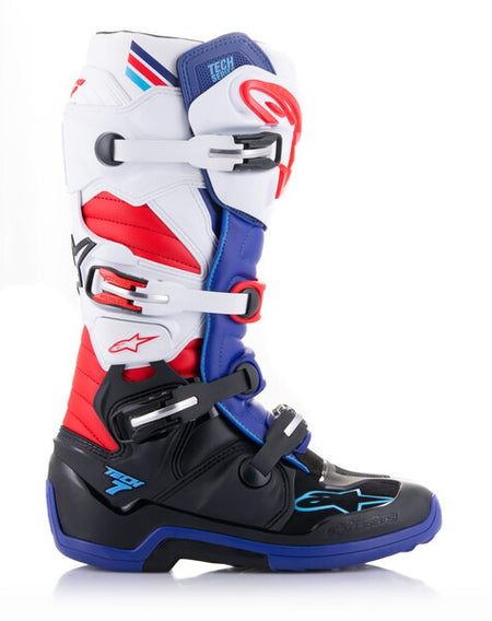 Boty Alpinestars Tech 7 černá/tmavě modrá/červená/bílá