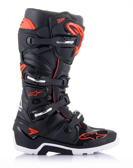 Boty Alpinestars Tech 7 Enduro černá/červená fluo/bílá