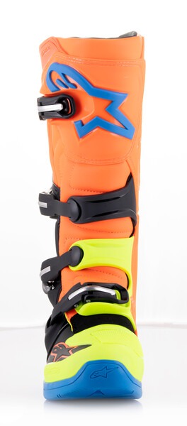 Boty Alpinestars Tech 5 oranžová fluo/žlutá fluo/modrá/černá