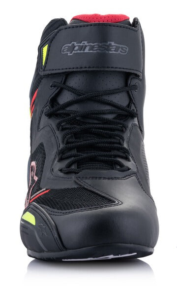Boty Alpinestars FASTER-3 Rideknit černé/červené/žluté fluo/šedé