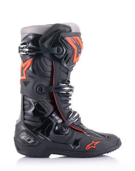 Boty Alpinestars Tech 10 černá/červená fluo/šedá