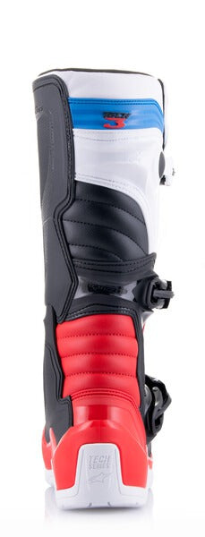 Boty Alpinestars Tech 3 bílá/černá/modrá/červená