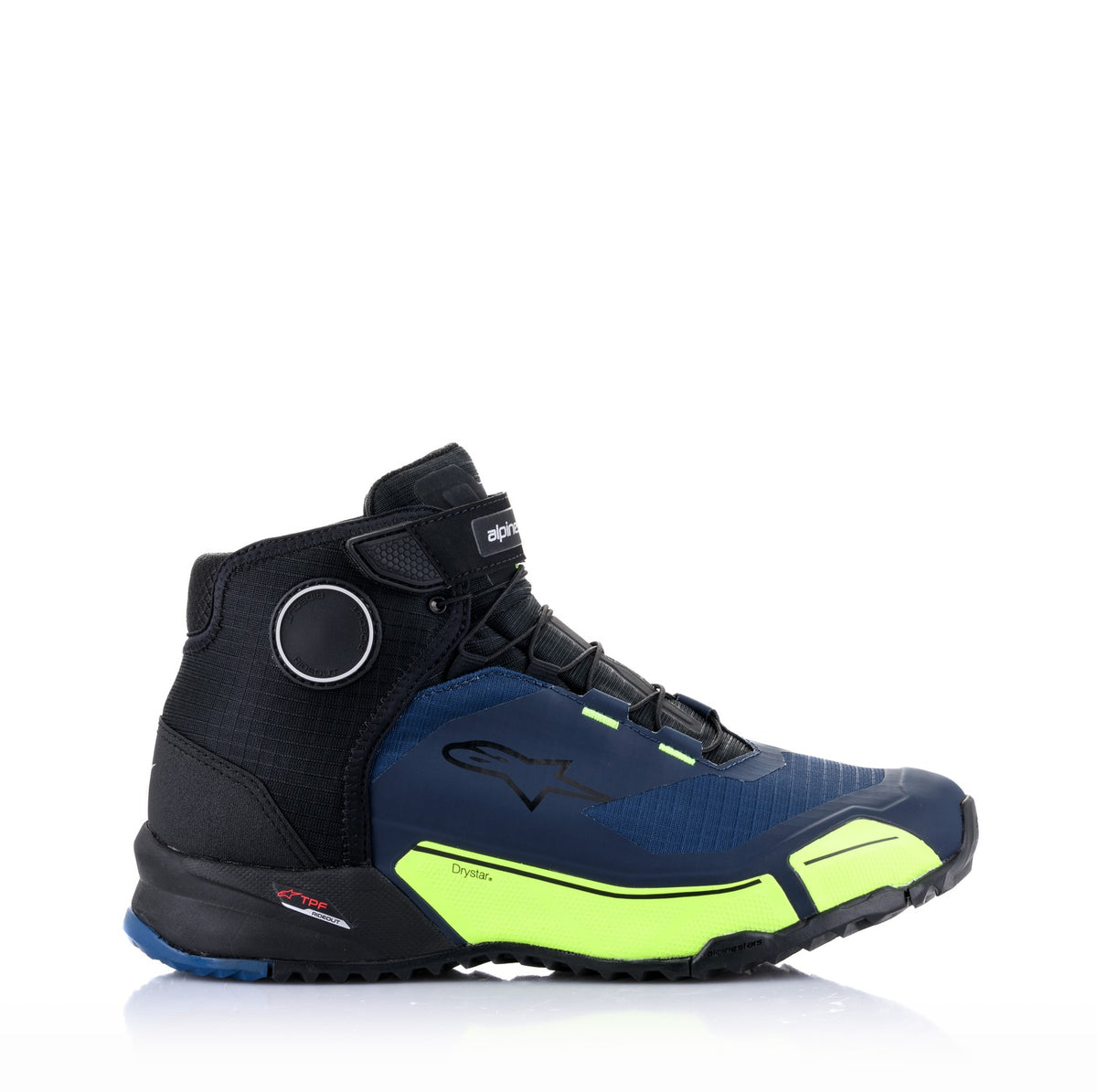 Boty Alpinestars CR-X Drystar modrá/žlutá fluo/černá