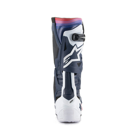 Boty Alpinestars Tech 10 Supervented perforované tmavě modrá/bílá/červená/fialová