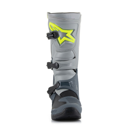 Boty Alpinestars Tech 3 světle šedá/šedá/černá/žlutá fluo