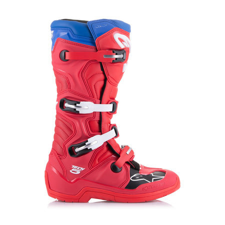 Boty Alpinestars Tech 5 červená/modrá/bílá/černá