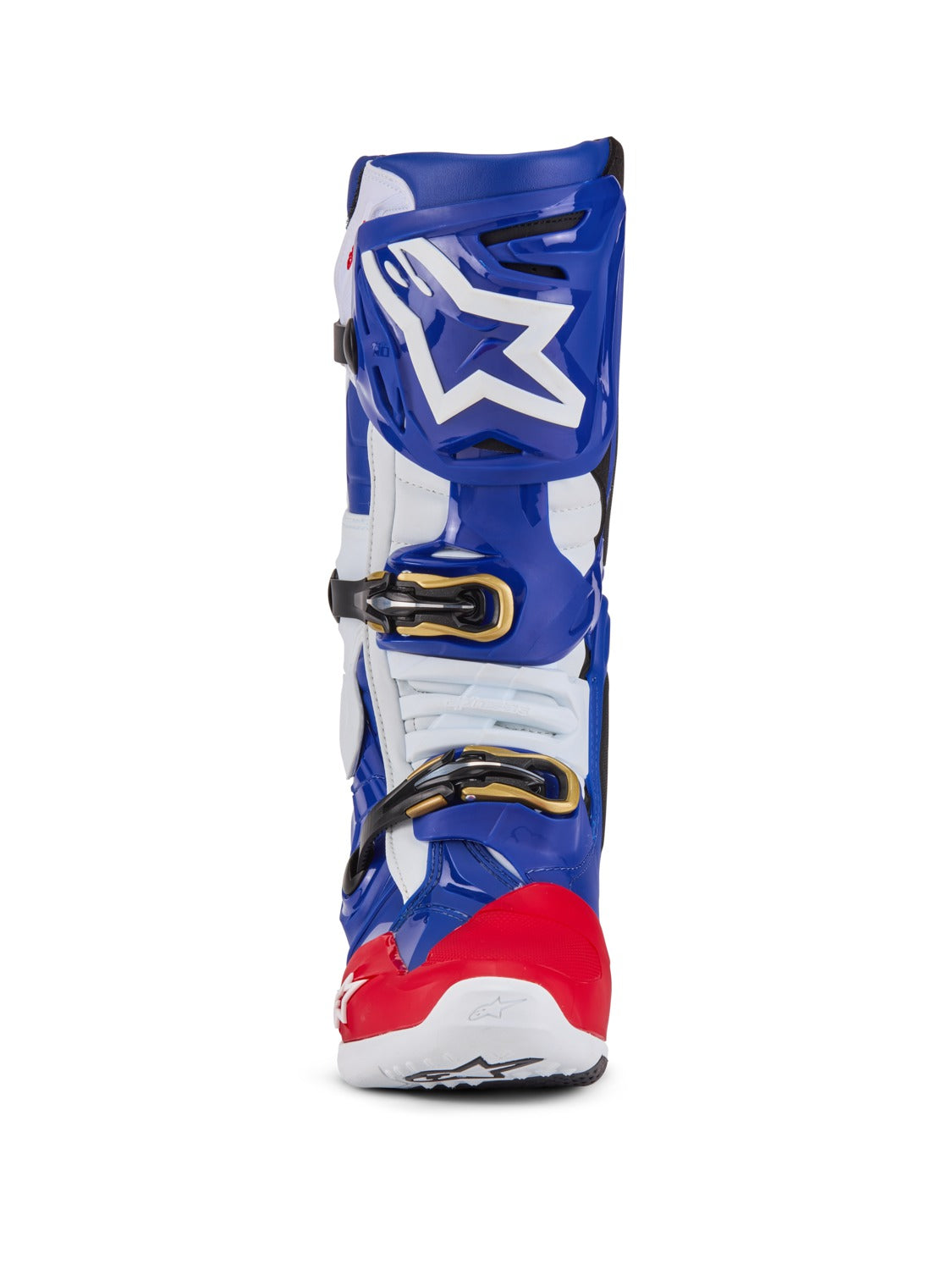 Boty Alpinestars Tech 10 limitovaná edice Union Redbud MX červená/modrá/bílá/černá