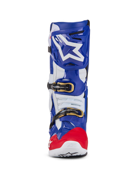 Boty Alpinestars Tech 10 limitovaná edice Union Redbud MX červená/modrá/bílá/černá