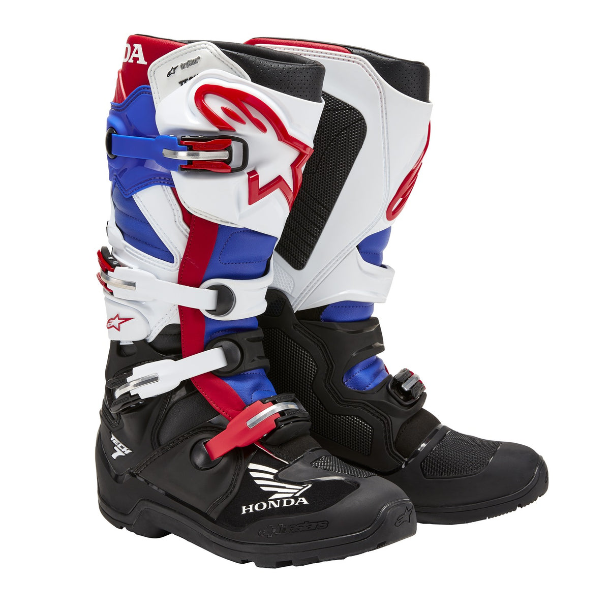 Boty Alpinestars Tech 7 Enduro Drystar Honda černá/bílá/modrá/červená