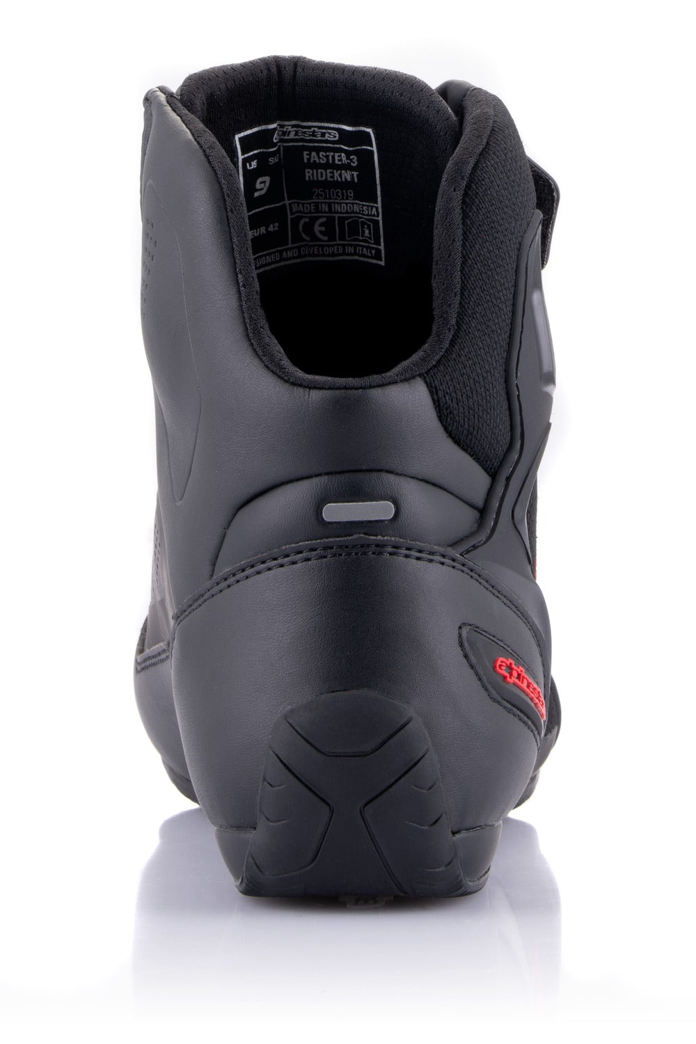 Boty Alpinestars FASTER-3 Rideknit černá/tmavě šedá/červená