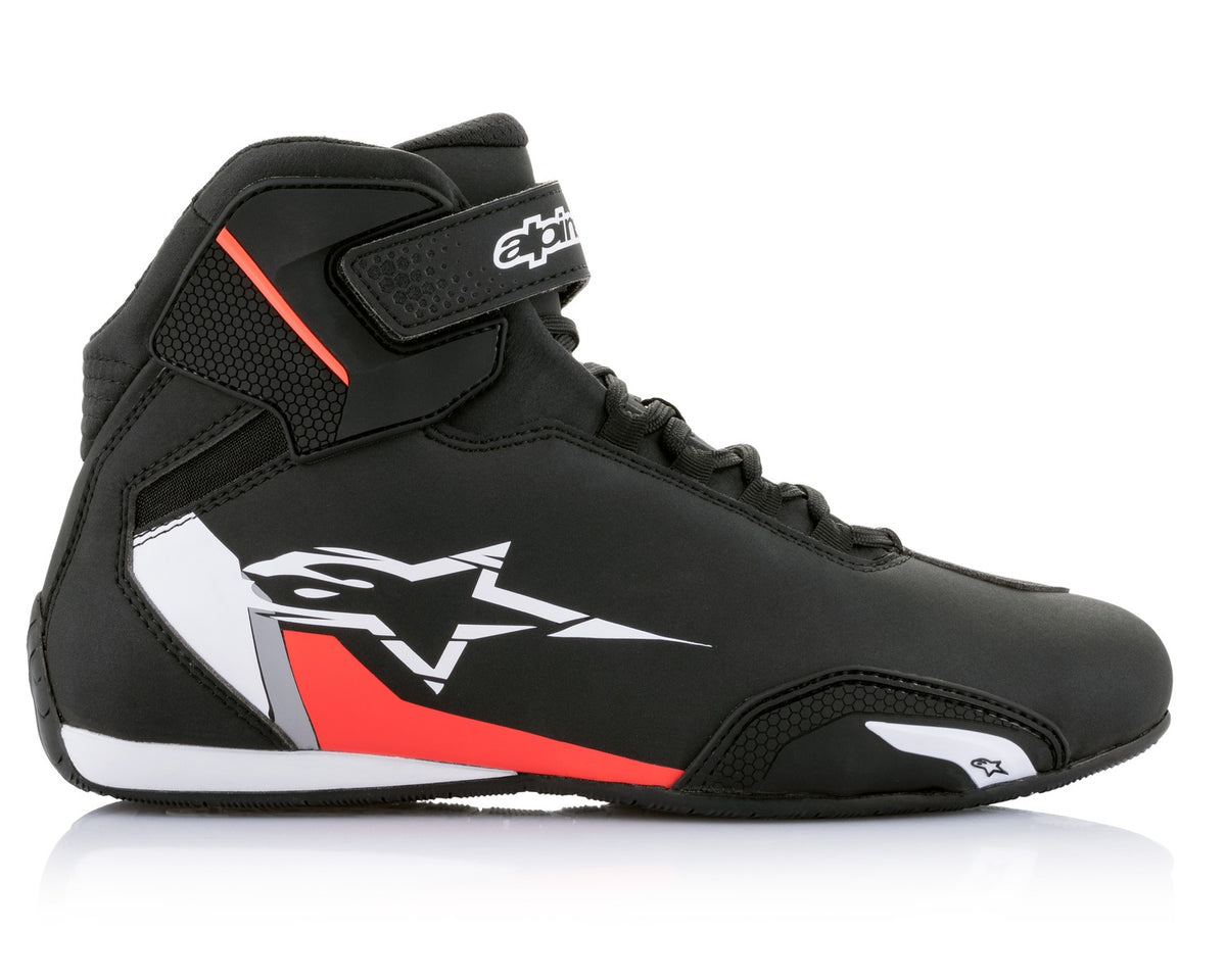 Boty Alpinestars Sektor černá/bílá/červená fluo