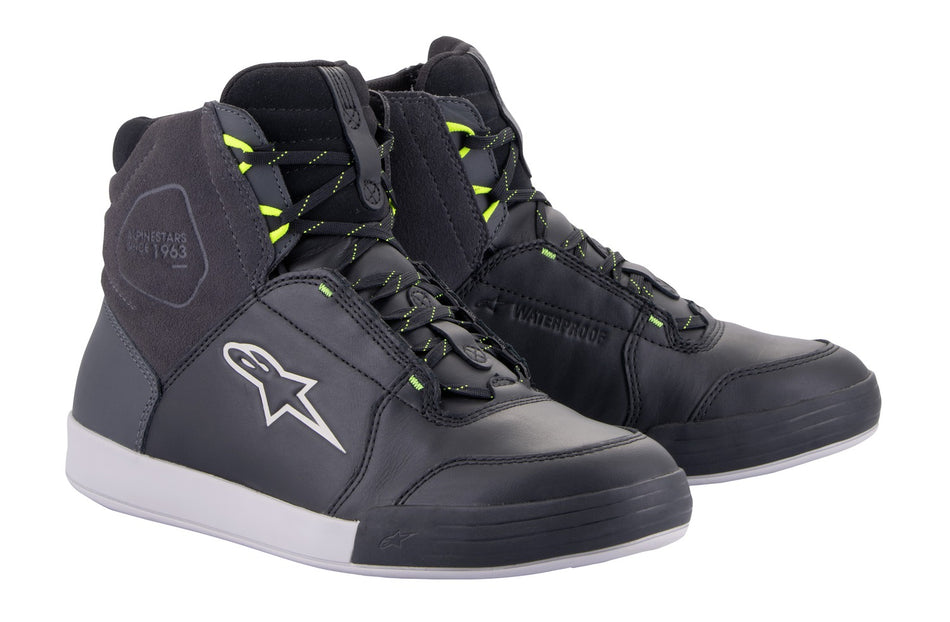 Boty Alpinestars Chrome Drystar černá/tmavě šedá/žlutá fluo