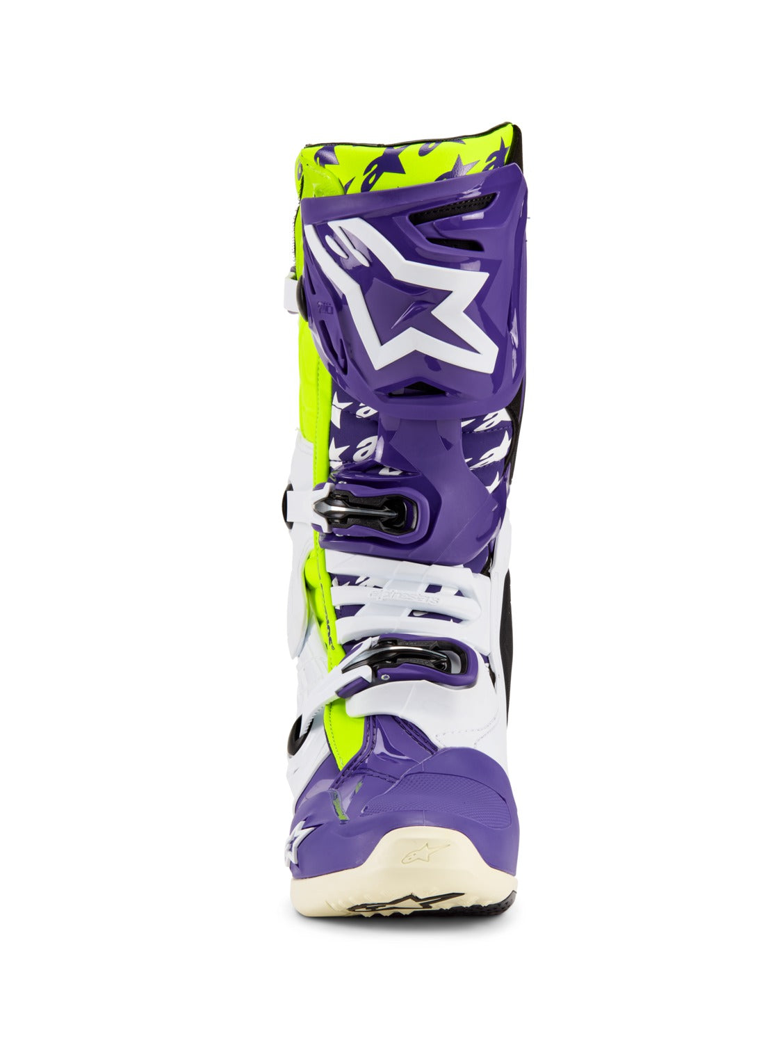 Boty Alpinestars Tech 10 limitovaná edice Dirt Studios bílá/fialová/žlutá fluo