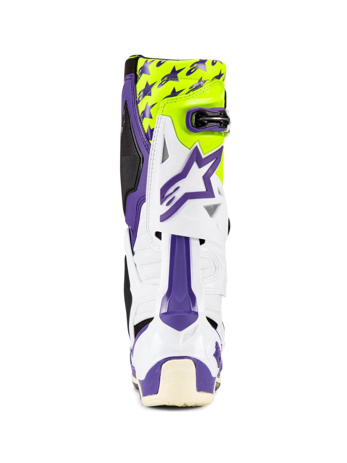 Boty Alpinestars Tech 10 limitovaná edice Dirt Studios bílá/fialová/žlutá fluo