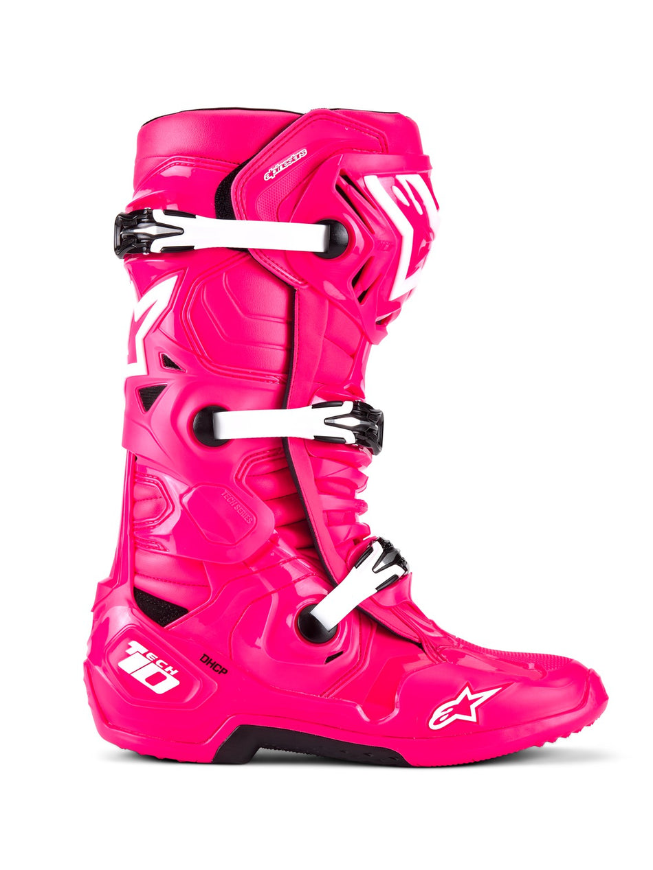 Boty Alpinestars Tech 10 růžová/černá/bílá