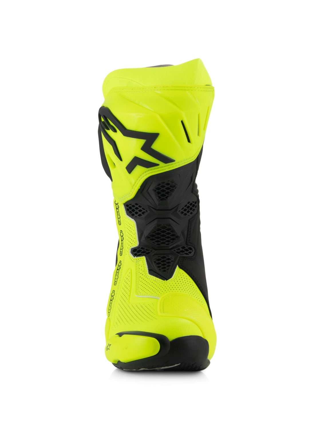 Boty Alpinestars Supertech R Vented žlutá fluo/černá, perforovaná obšívka