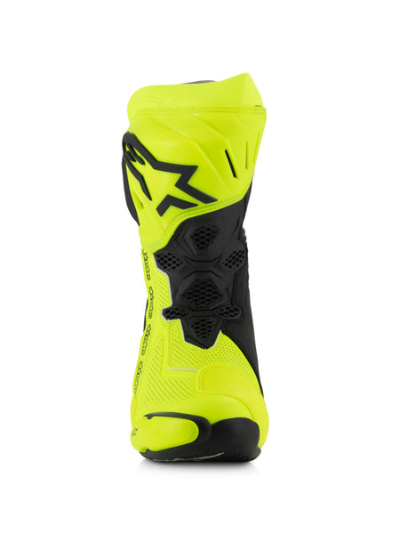 Boty Alpinestars Supertech R Vented žlutá fluo/černá, perforovaná obšívka