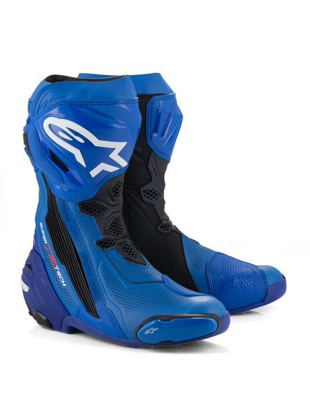 Boty Alpinestars Supertech R Vented modrá/černá, perforovaná obšívka