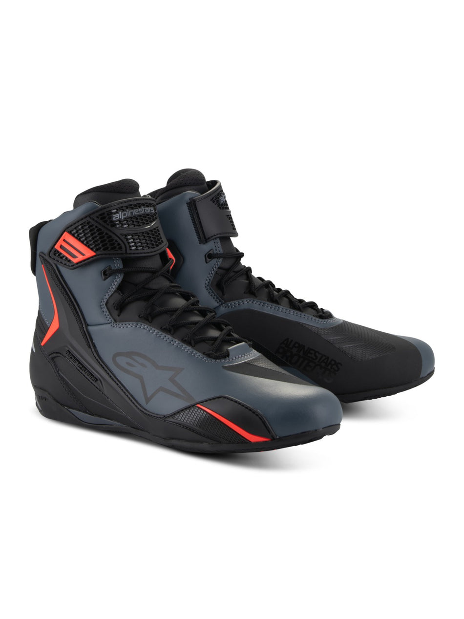 Boty Alpinestars FASTER-4 černá/šedá/červená fluo
