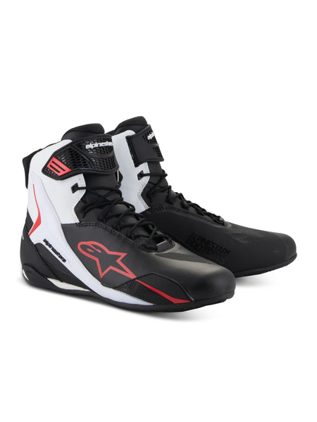 Boty Alpinestars FASTER-4 černá/bílá/červená