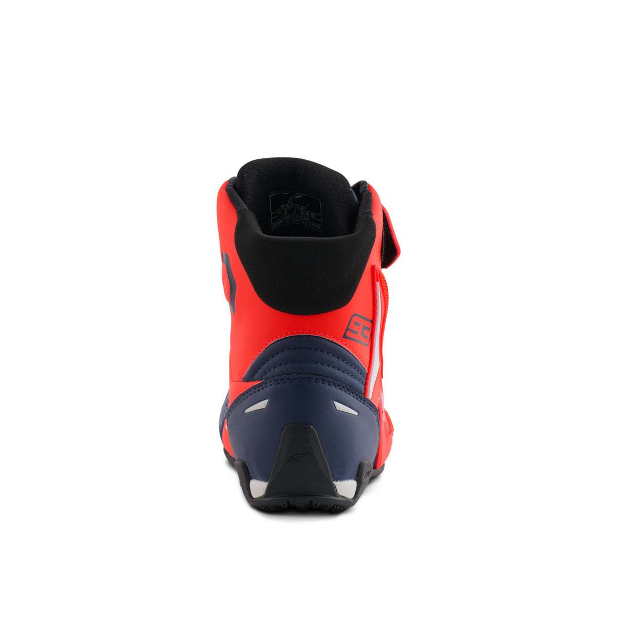 Boty Alpinestars FASTER-4 MM93 červená fluo/modrá/bílá
