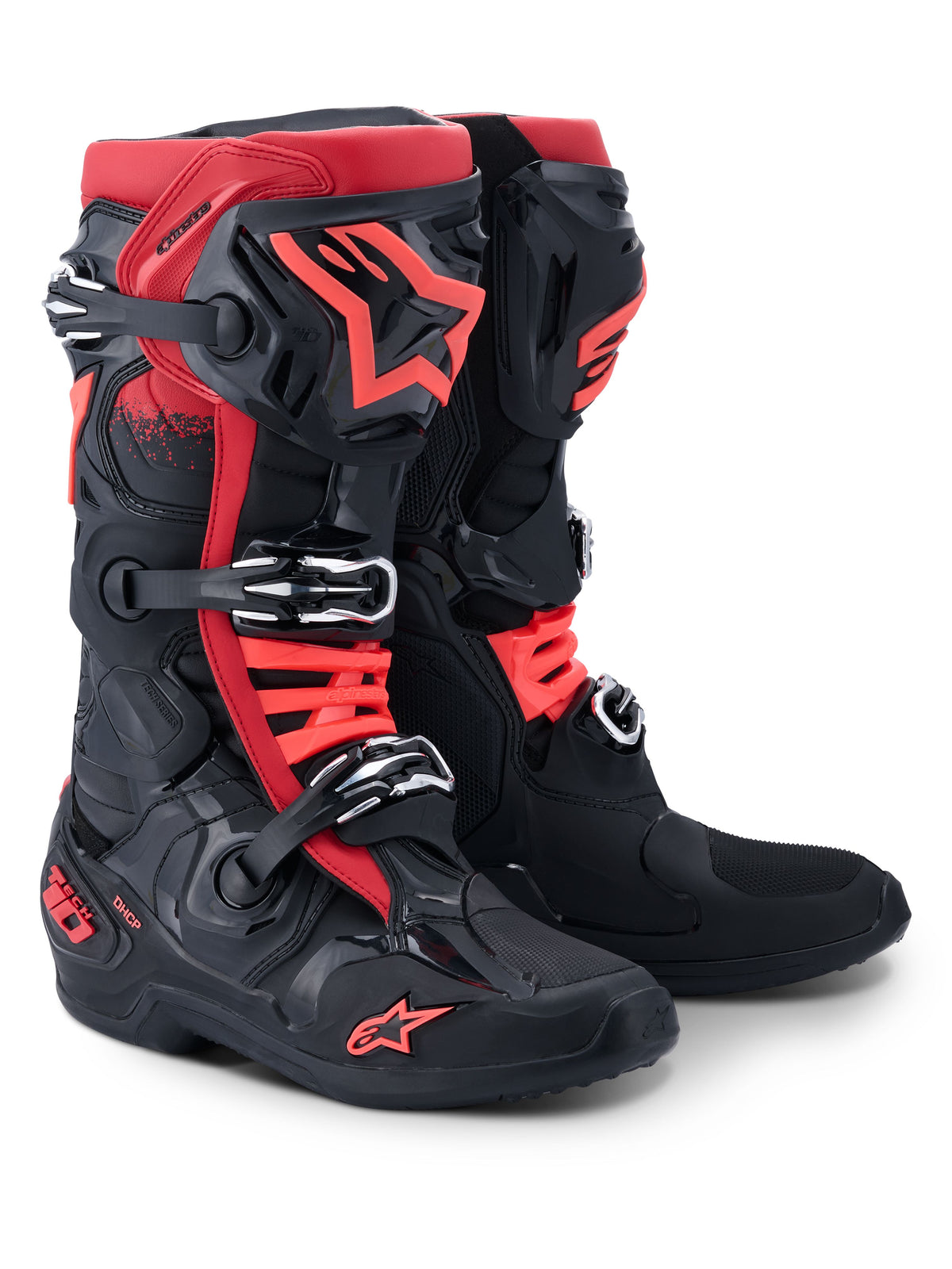 Boty Alpinestars Tech 10 černá/červená