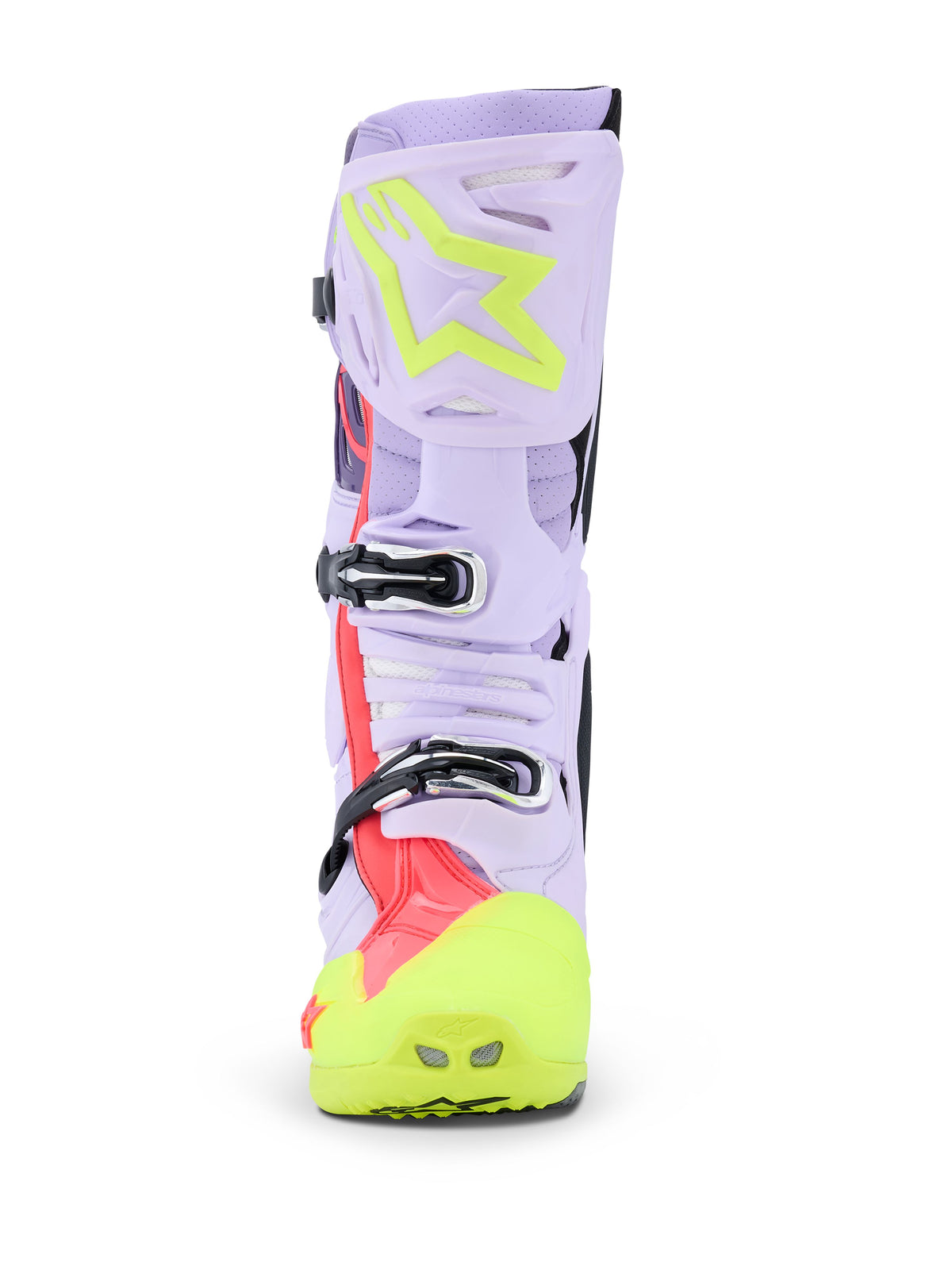 Boty Alpinestars Tech 10 Supervented fialová/žlutá fluo/růžová