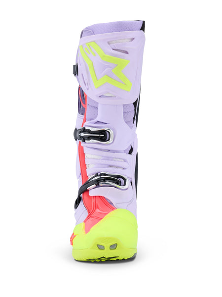 Boty Alpinestars Tech 10 Supervented fialová/žlutá fluo/růžová