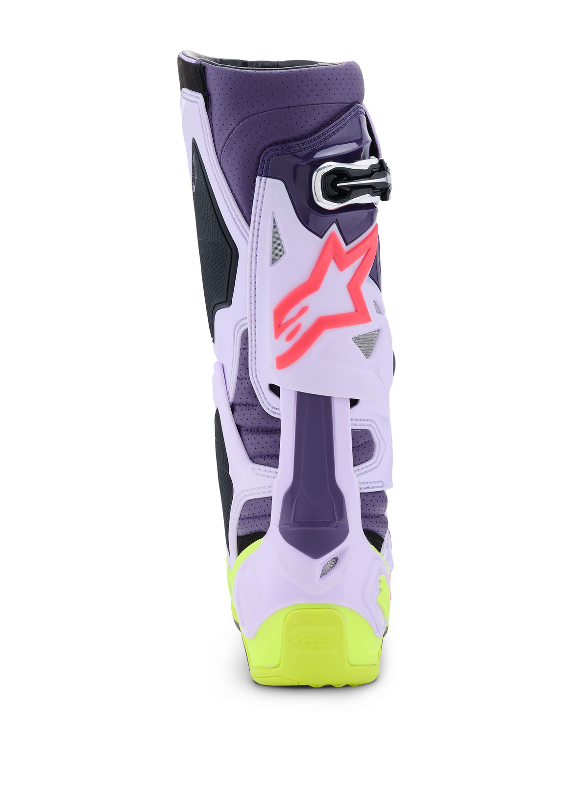 Boty Alpinestars Tech 10 Supervented fialová/žlutá fluo/růžová