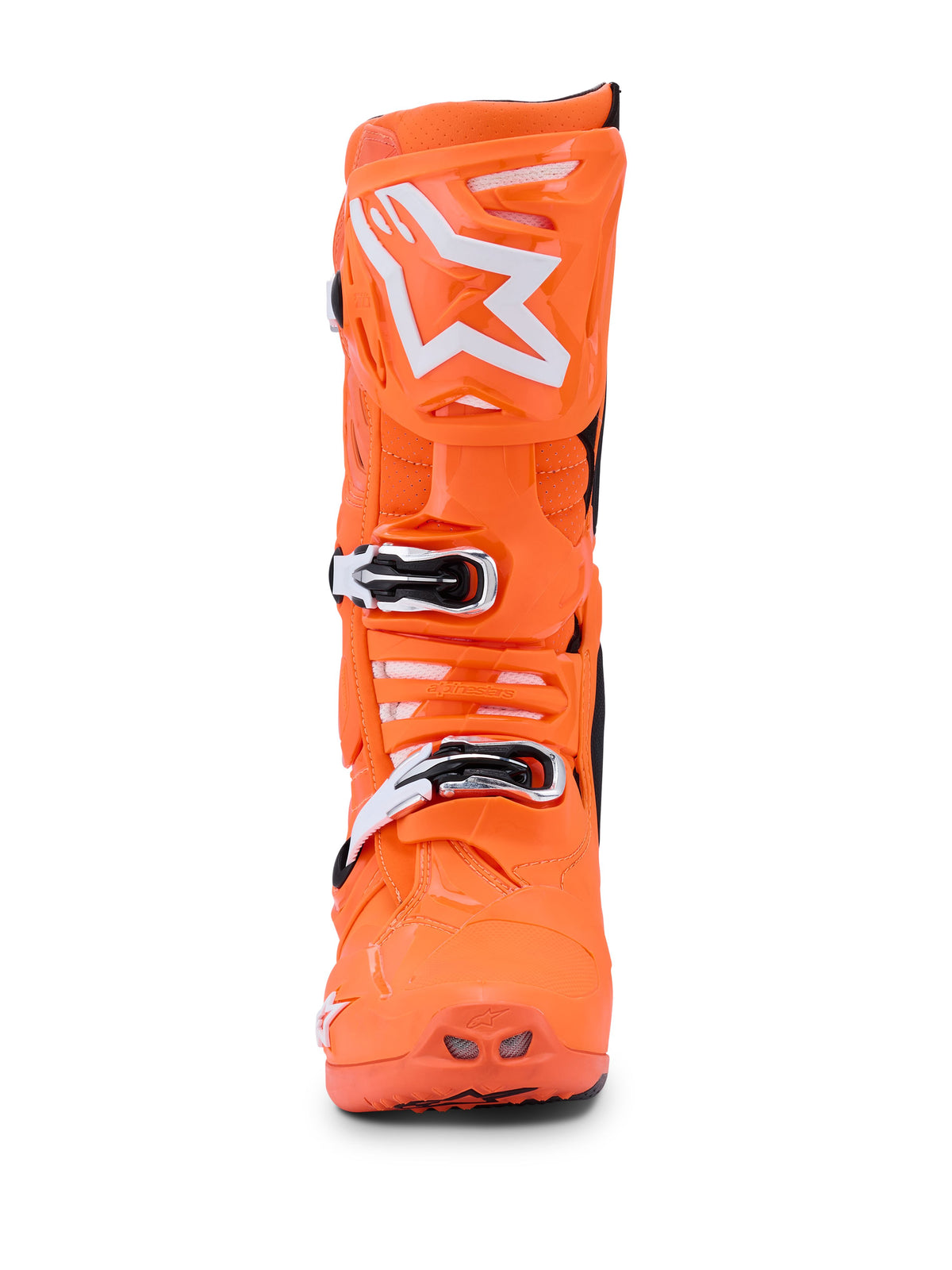 Boty Alpinestars Tech 10 Supervented oranžová fluo/černá/bílá