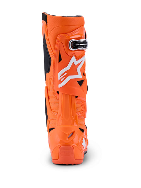 Boty Alpinestars Tech 10 Supervented oranžová fluo/černá/bílá