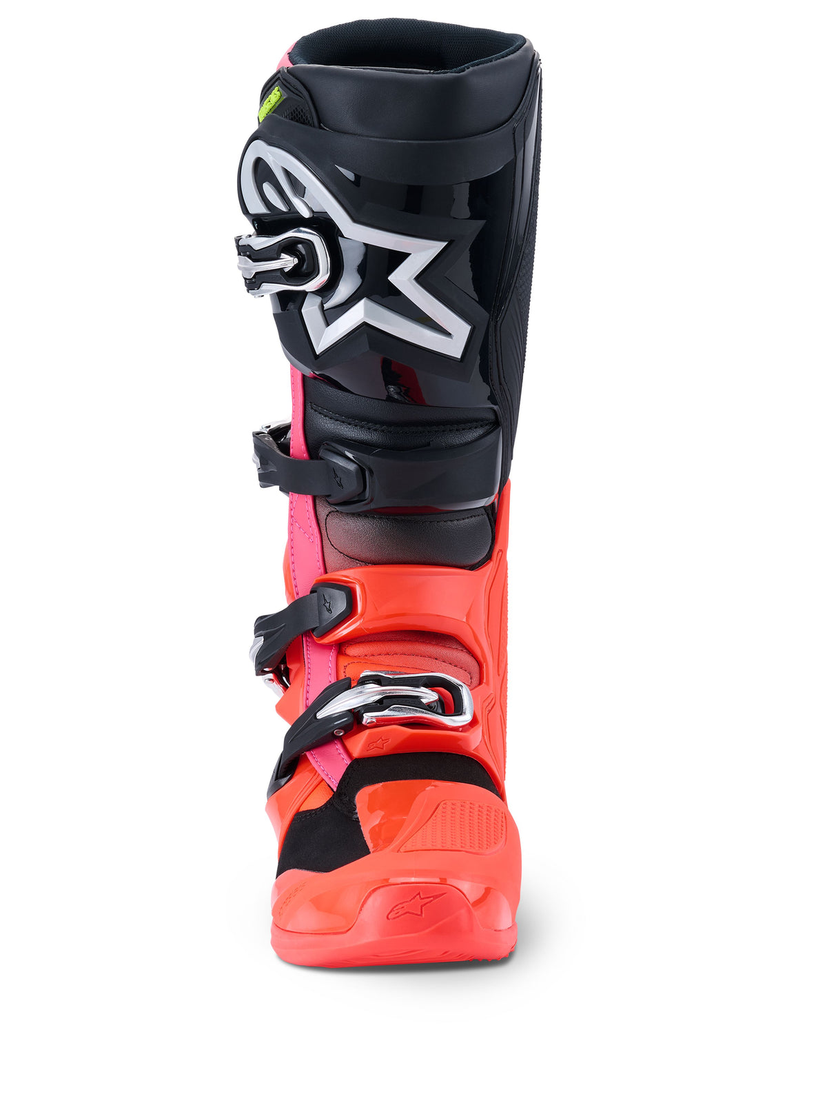 Boty Alpinestars Tech 7 černá/červená fluo/růžová fluo