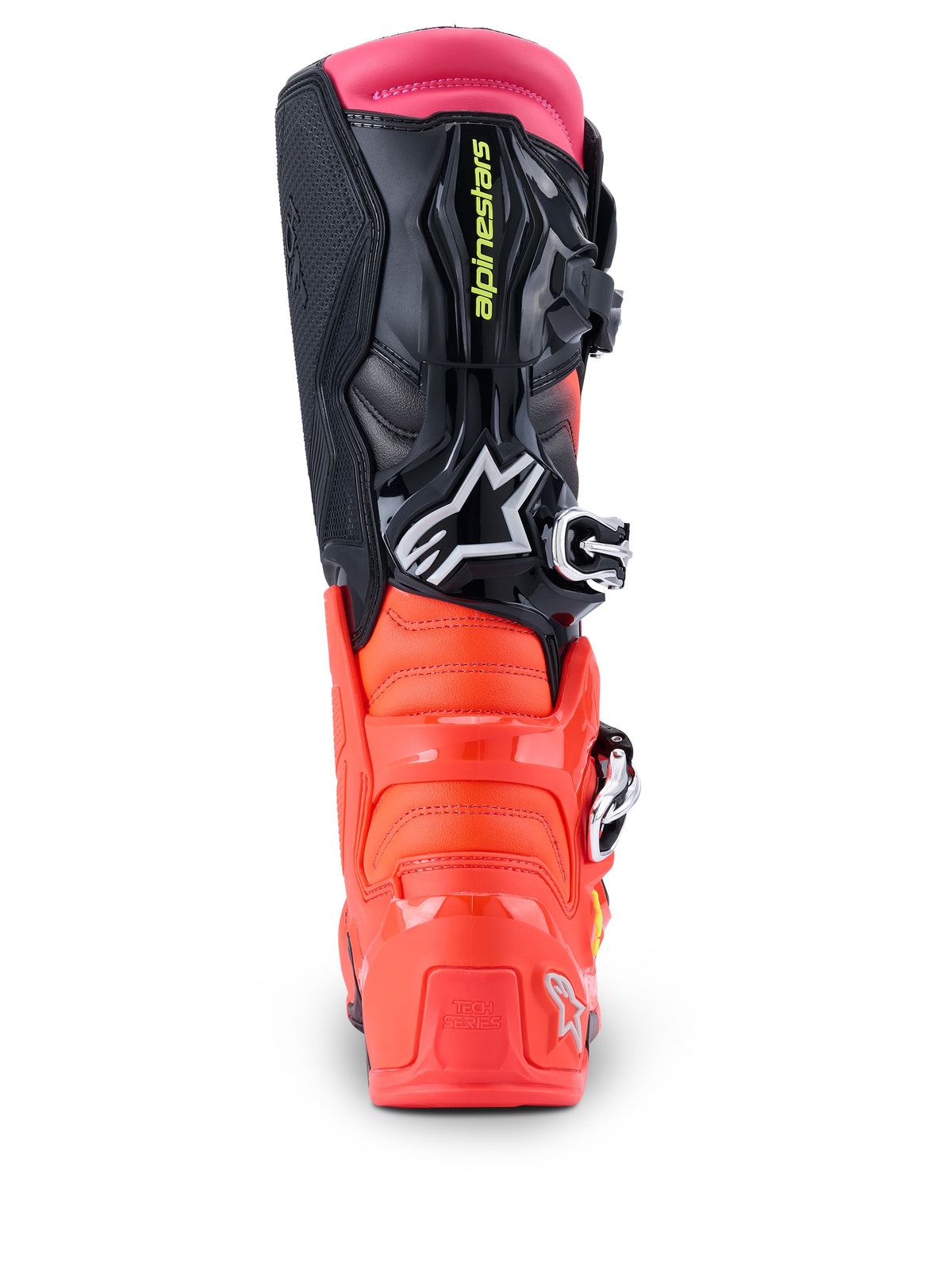 Boty Alpinestars Tech 7 černá/červená fluo/růžová fluo
