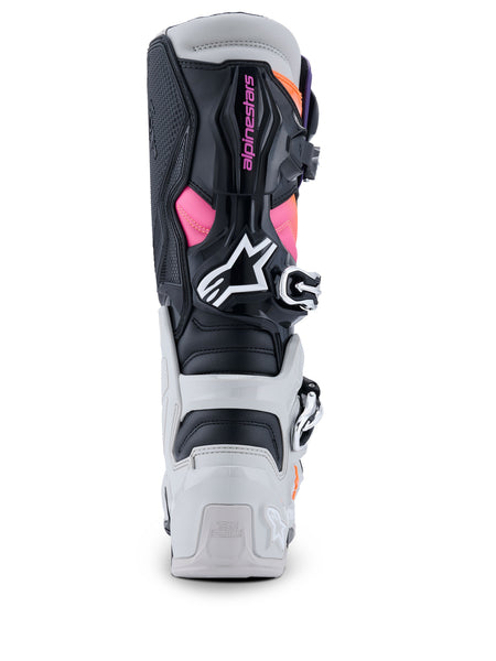 Boty Alpinestars Tech 7 černá/světle šedá/oranžová fluo/gradient