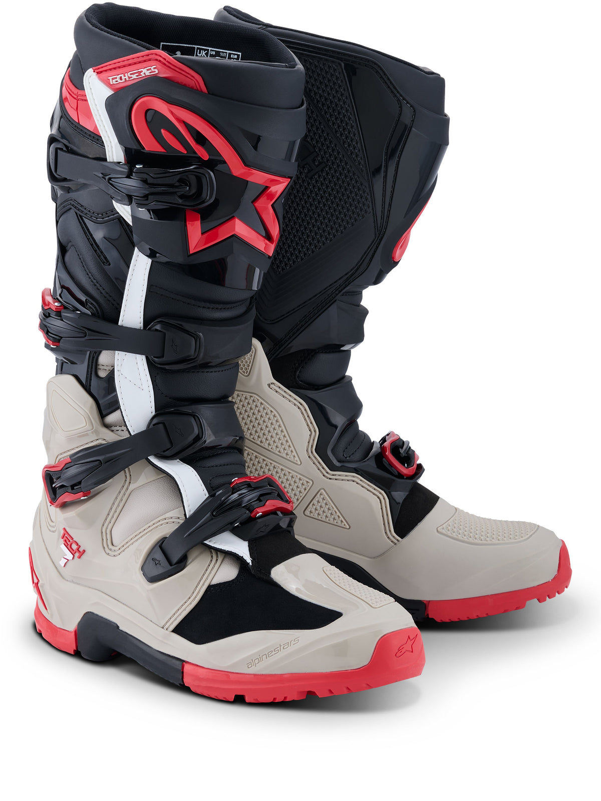 Boty Alpinestars Tech 7 Enduro černá/světle šedá/červená