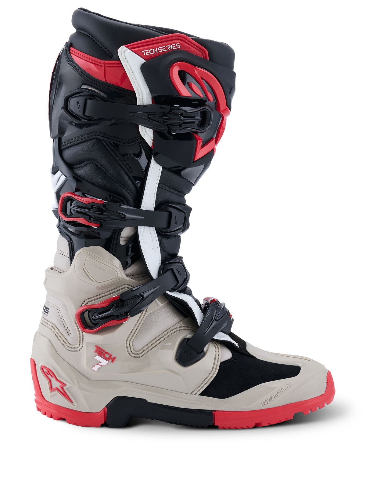 Boty Alpinestars Tech 7 Enduro černá/světle šedá/červená