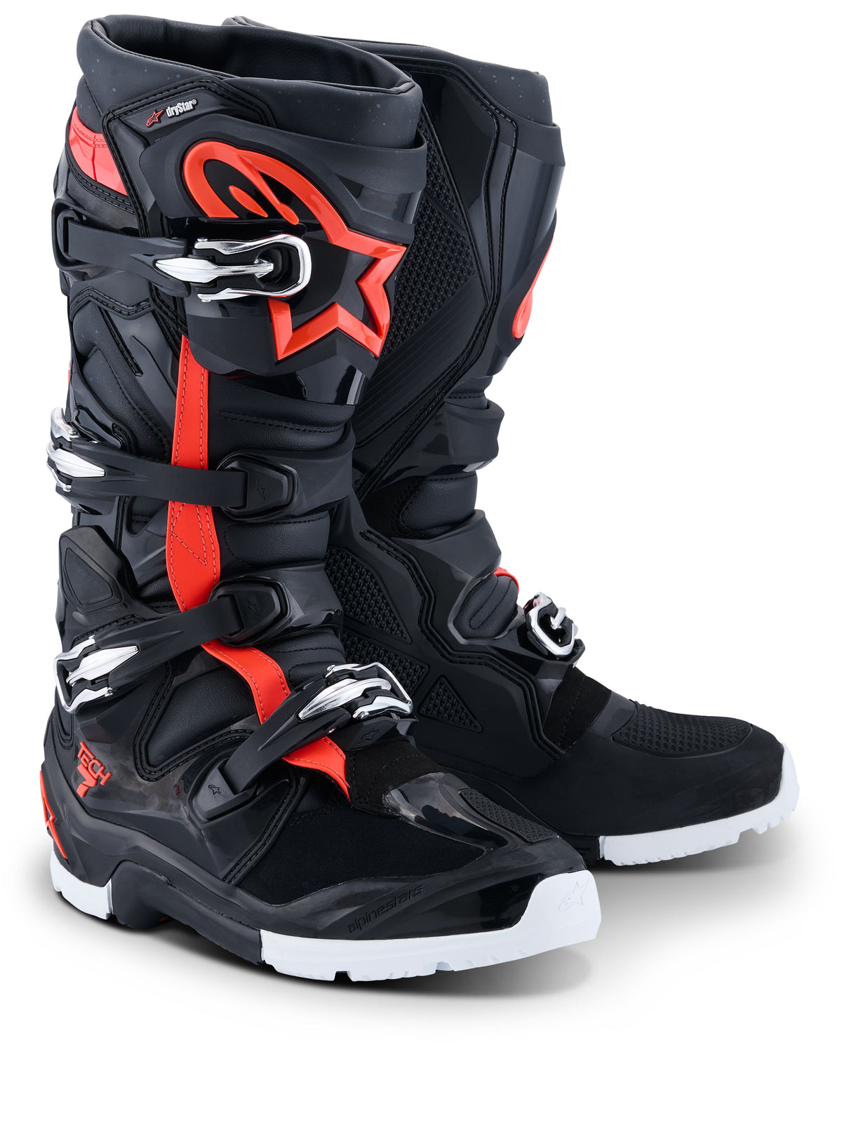 Boty Alpinestars Tech 7 Enduro Drystar černá/červená fluo/bílá
