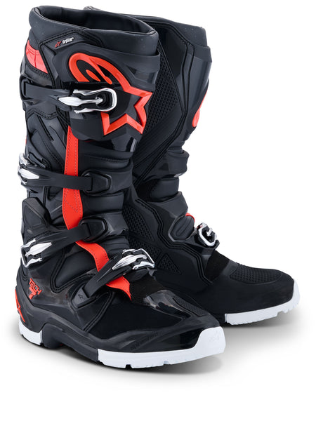 Boty Alpinestars Tech 7 Enduro Drystar černá/červená fluo/bílá