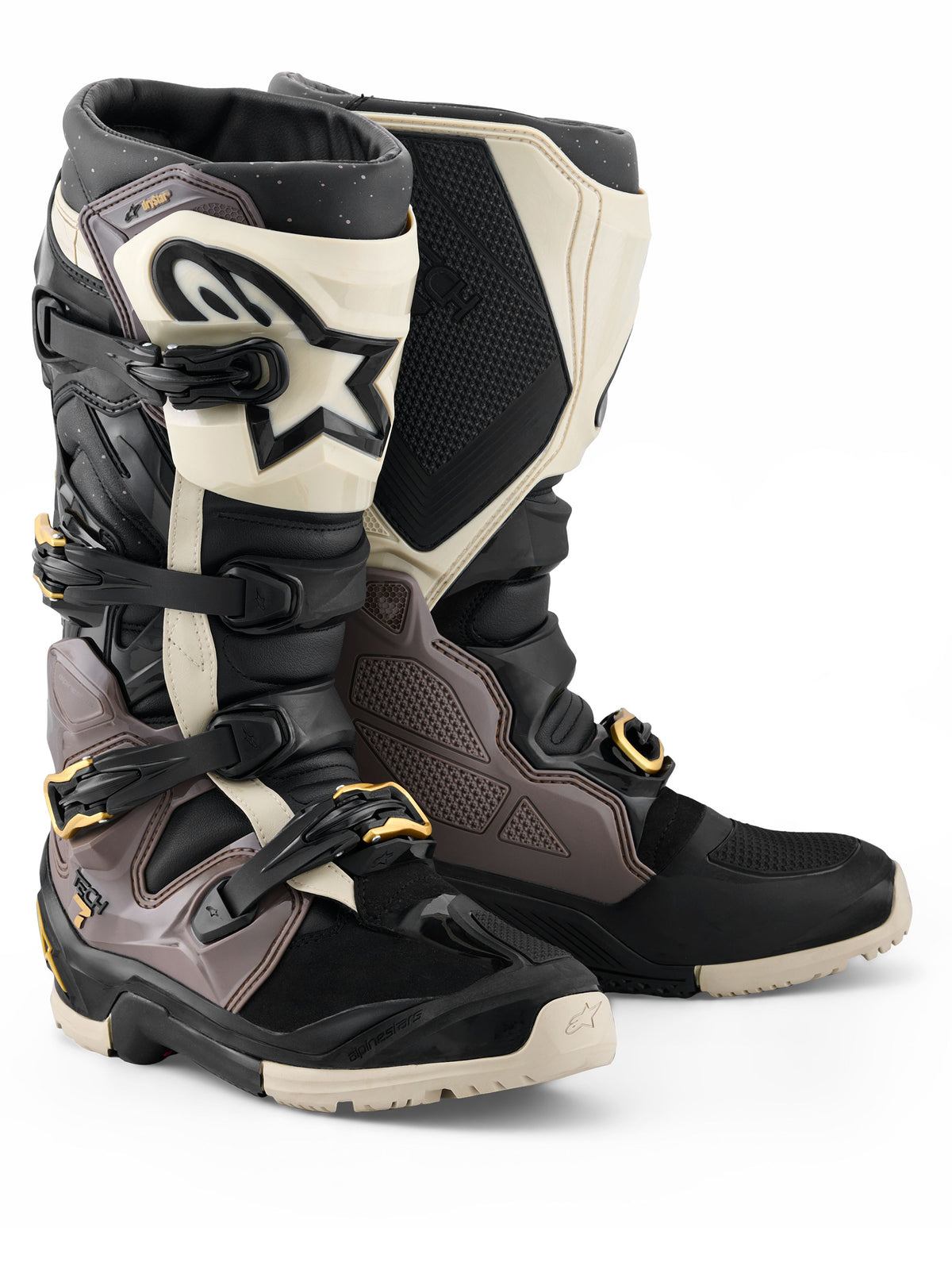 Boty Alpinestars Tech 7 Enduro Drystar černá/tmavě šedá/zlatá