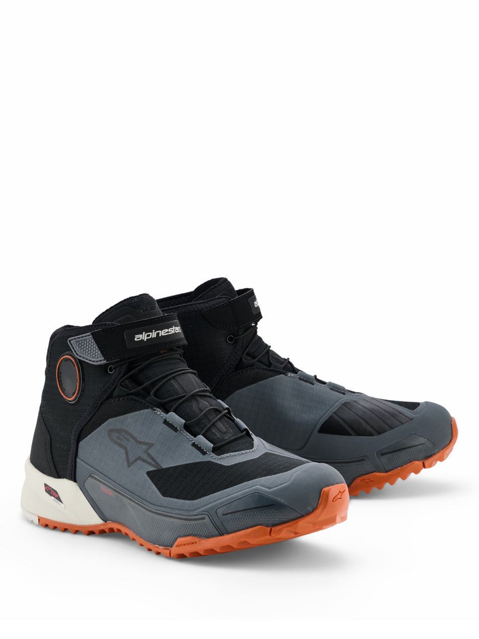 Boty Alpinestars CR-X Drystar černá/tmavě šedá/oranžová