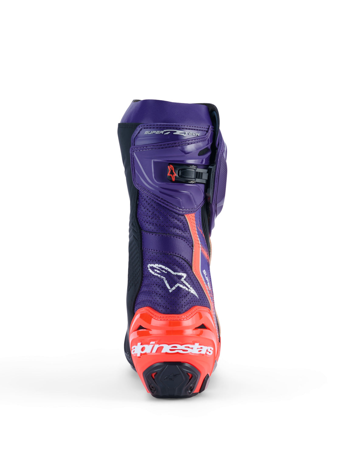 Boty Alpinestars Supertech R Vented Flyte limitovaná edice Jorge Martin fialová/červená/černá