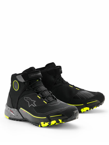 Boty Alpinestars CR-X Drystar černá/tmavě šedá/žlutá fluo