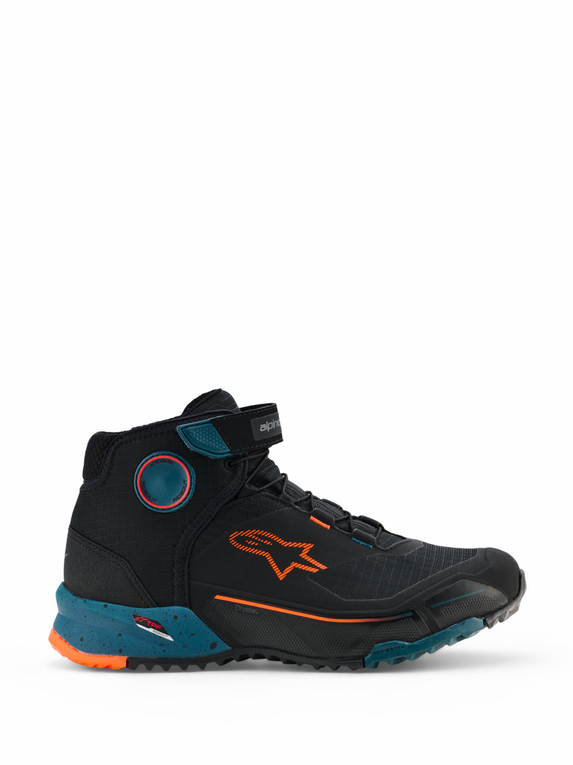 Boty Alpinestars CR-X Drystar černá/modrá/oranžová fluo