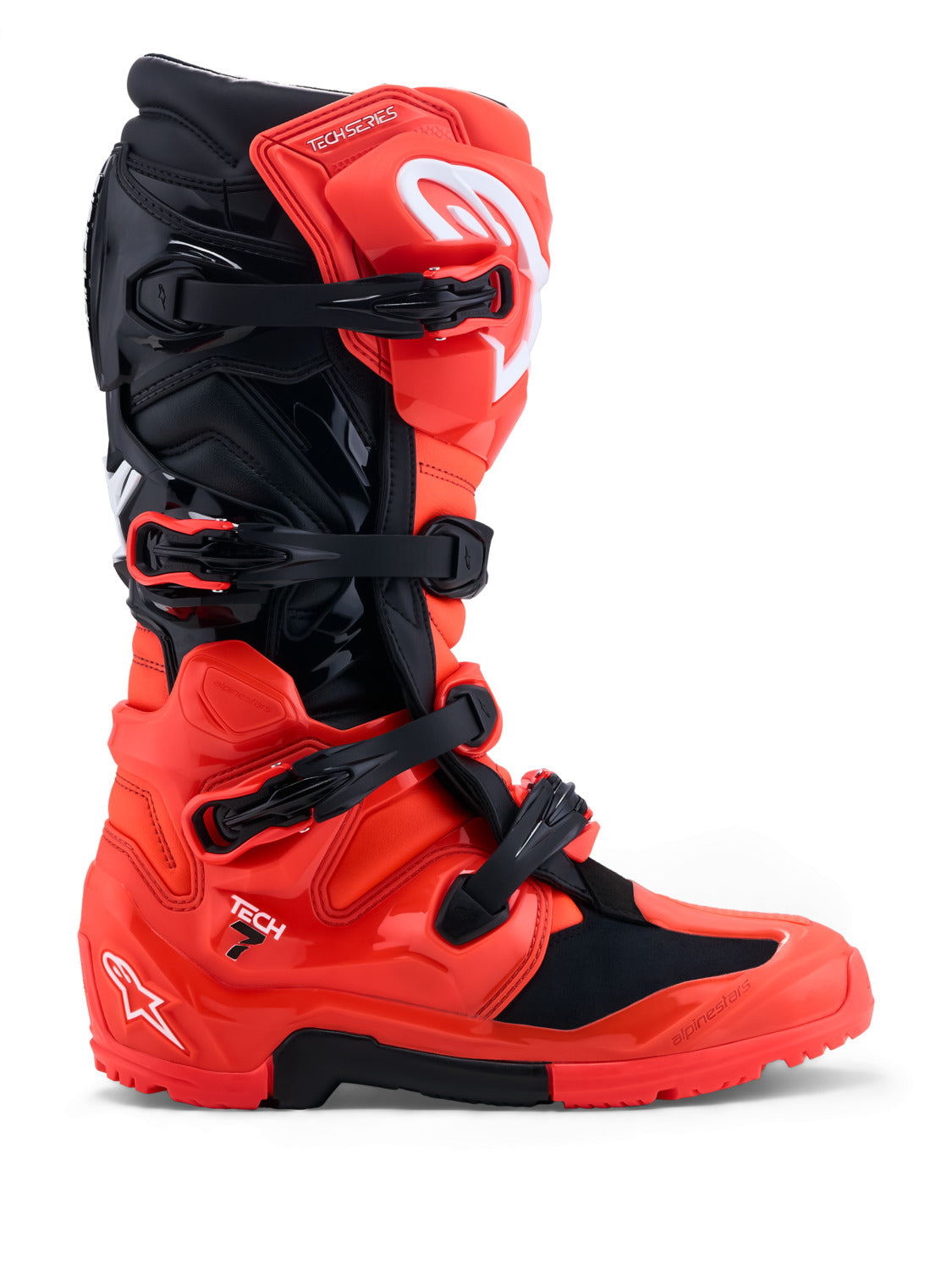 Boty Alpinestars Tech 7 Enduro červená fluo/černá