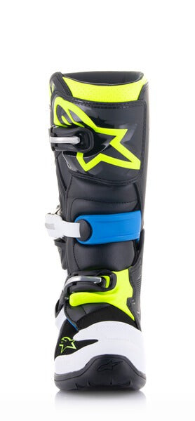 Dětské boty Alpinestars Tech 7 S černá/bílá/žlutá fluo/modrá
