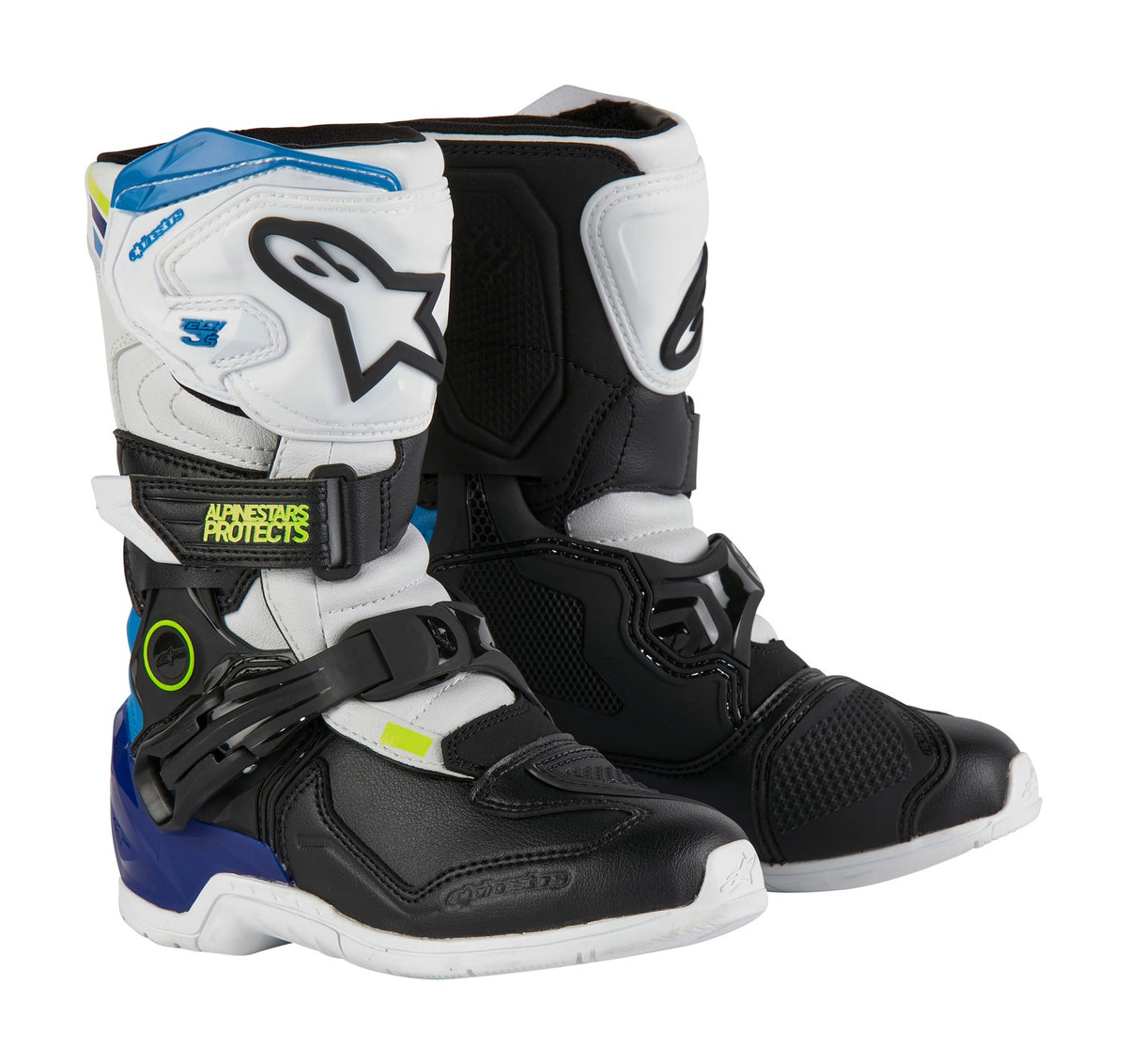 Dětské boty Alpinestars Tech 3S Kids bílá/černá/modrá