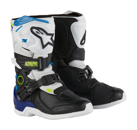 Dětské boty Alpinestars Tech 3S Kids bílá/černá/modrá
