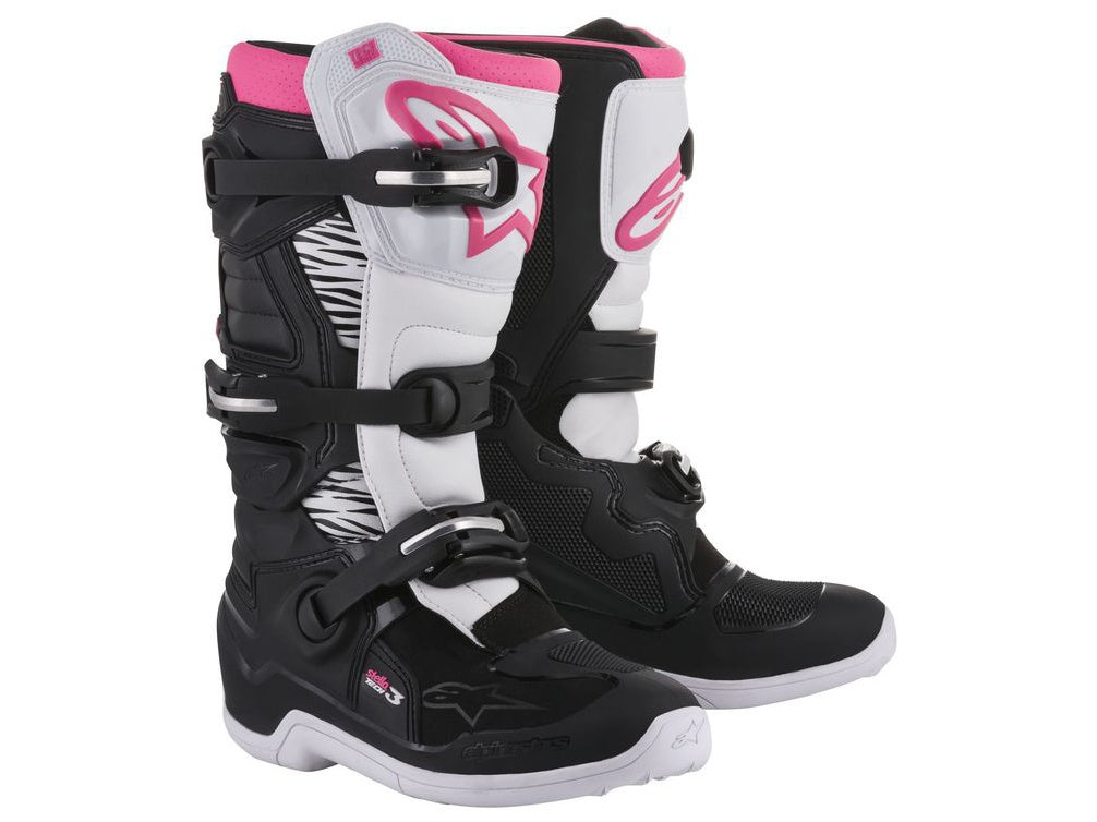 Boty Alpinestars Stella Tech 3 černé/bílé/růžové