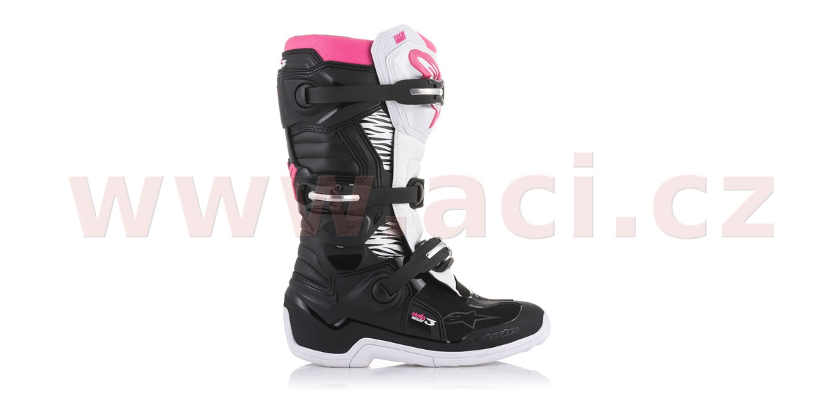 Boty Alpinestars Stella Tech 3 černé/bílé/růžové