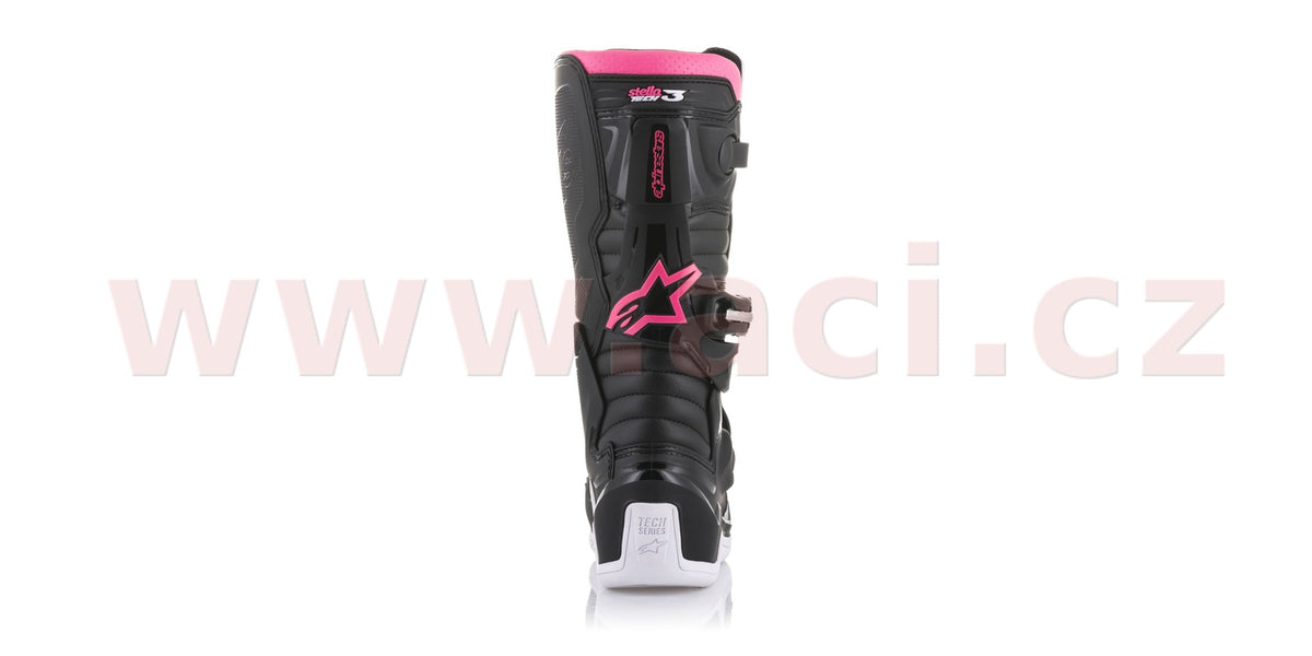 Boty Alpinestars Stella Tech 3 černé/bílé/růžové
